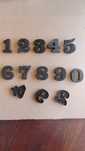 Cyferki numerki na drzwi. 3x2.5cm