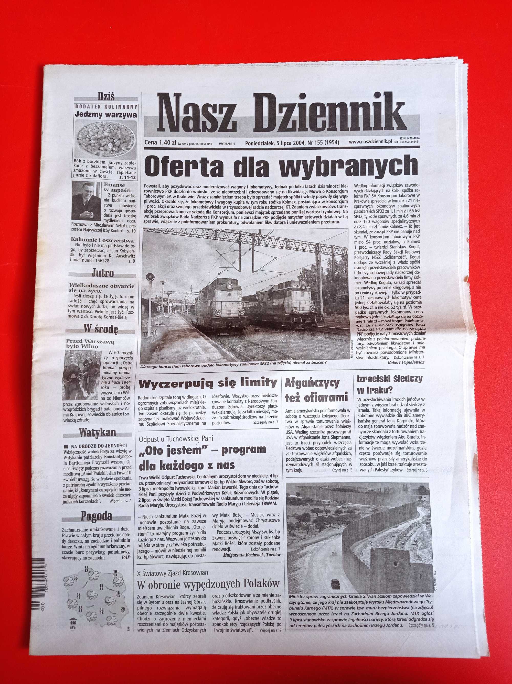 Nasz Dziennik, nr 155/2004, 5 lipca 2004