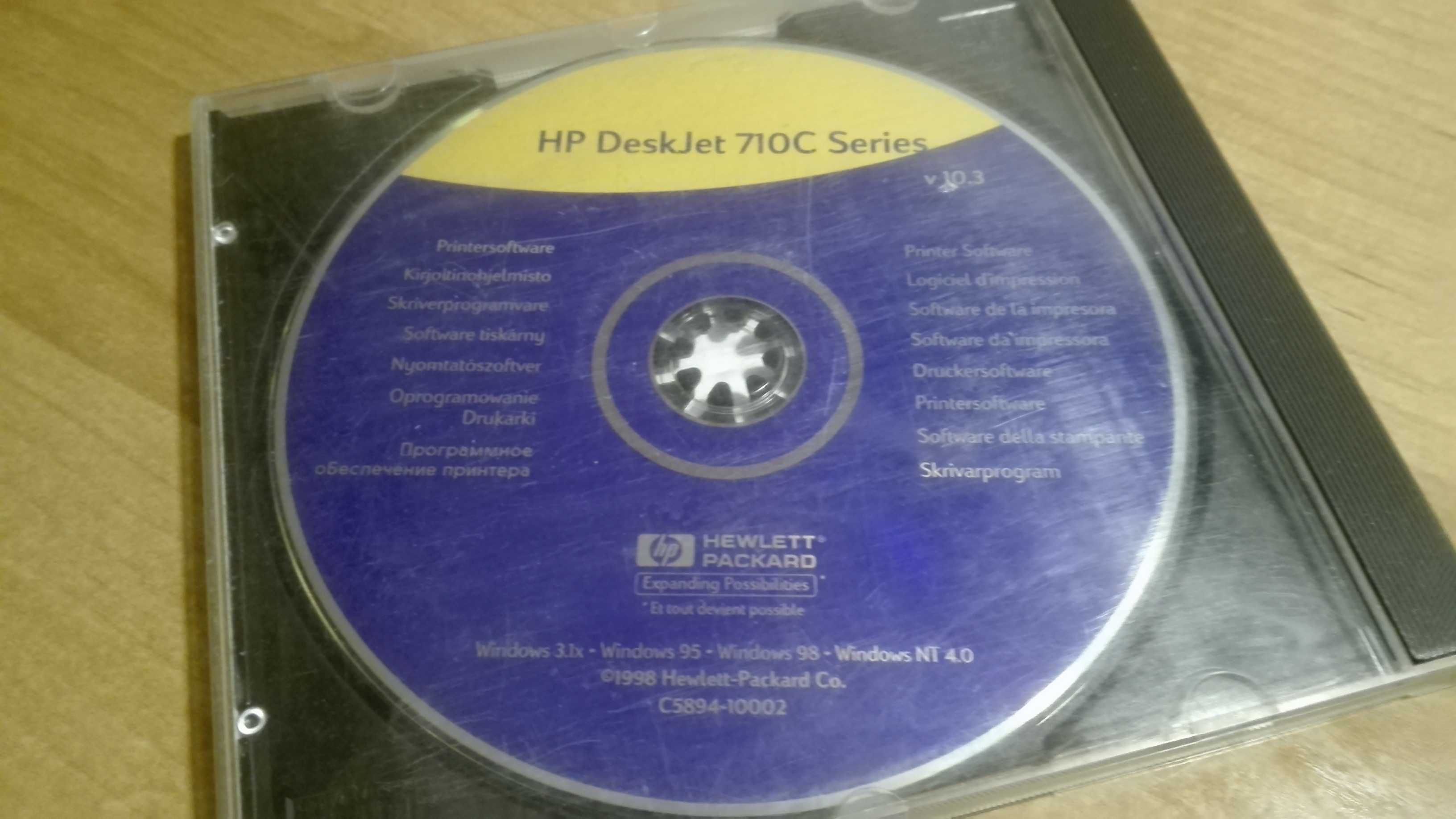 HP DeskJet 710C Series CD oprogramowanie sterowniki