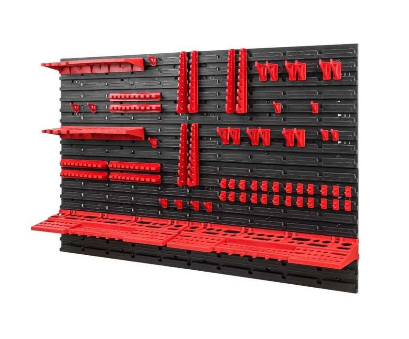 DUŻA Ścianka narzędziowa - 1152 x 780 mm - zestaw 58 uchwytów TRWAŁA