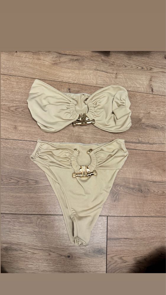 Strój kąpielowy beżowy bikini