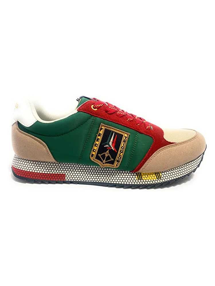 Aeronautica Militare Sneakers Frecce Tricolori SC213 Green Red