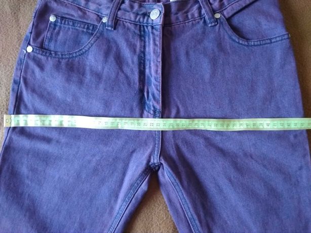 Сиреневые фирменные джинсы на стройную девушку, 26,5 р-р, есть ОБМЕН