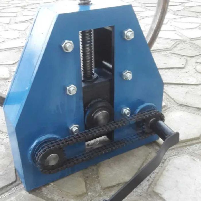 Трубогиб до 60х60х2мм ручной профилегиб с выносными валами