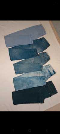 Paka zestaw spodnie jeansy S XS Stradivarius i inne