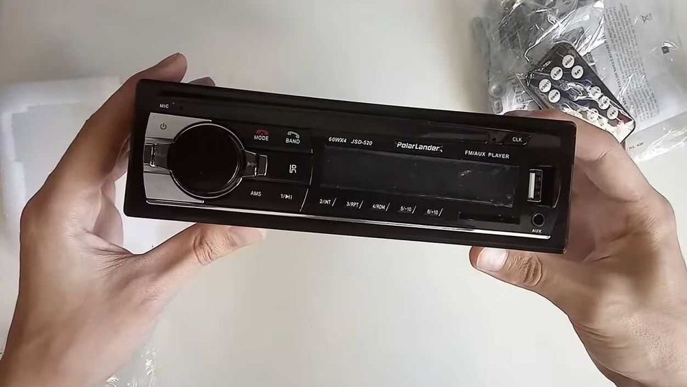 АВТОМАГНІТОЛА з bluetooth usb microsd 1 din з пультом шахтою кабелями