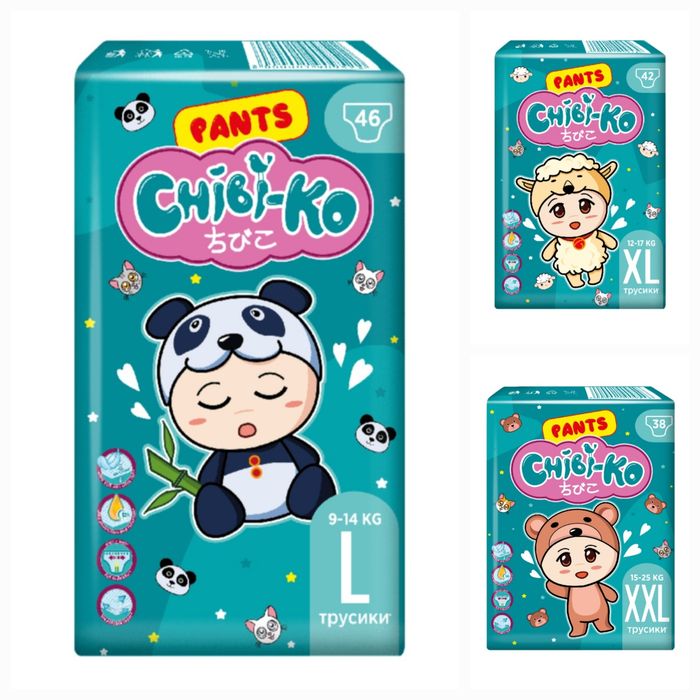 Трусики- підгузки chibi-ko 4,5,6 розмір