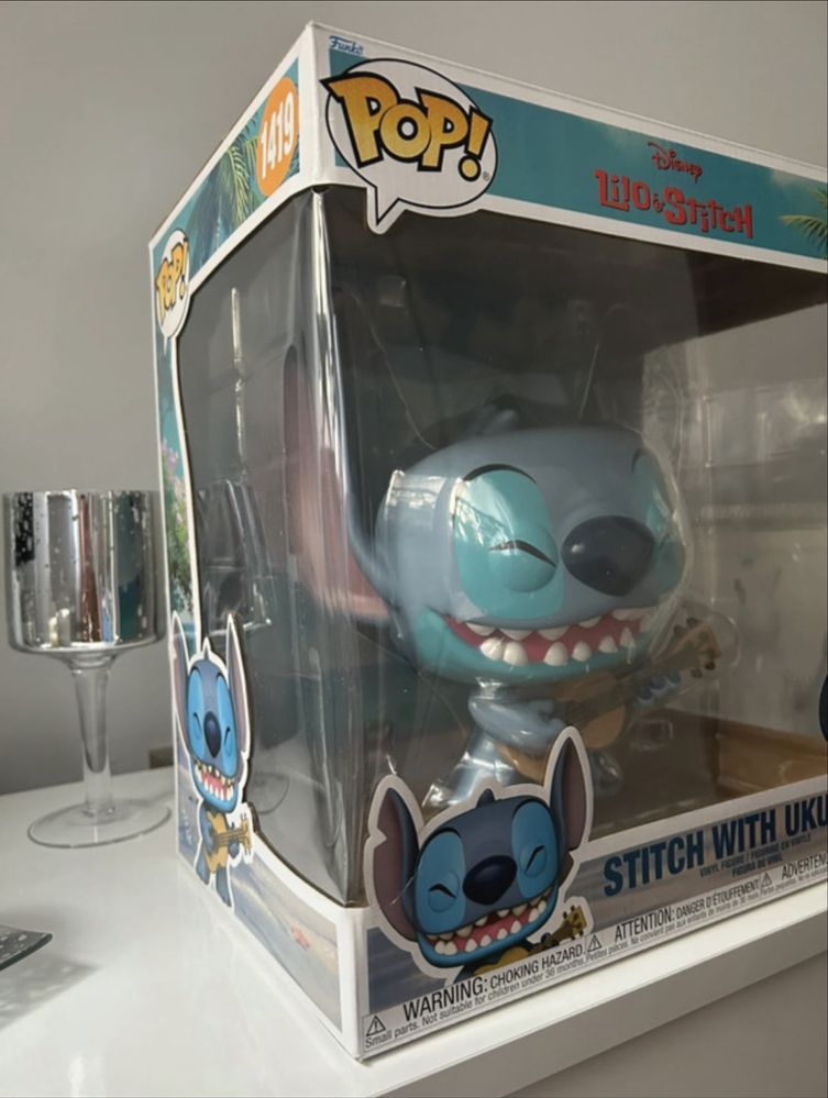 Funko pop Stitch with ukulele Jumbo 1419