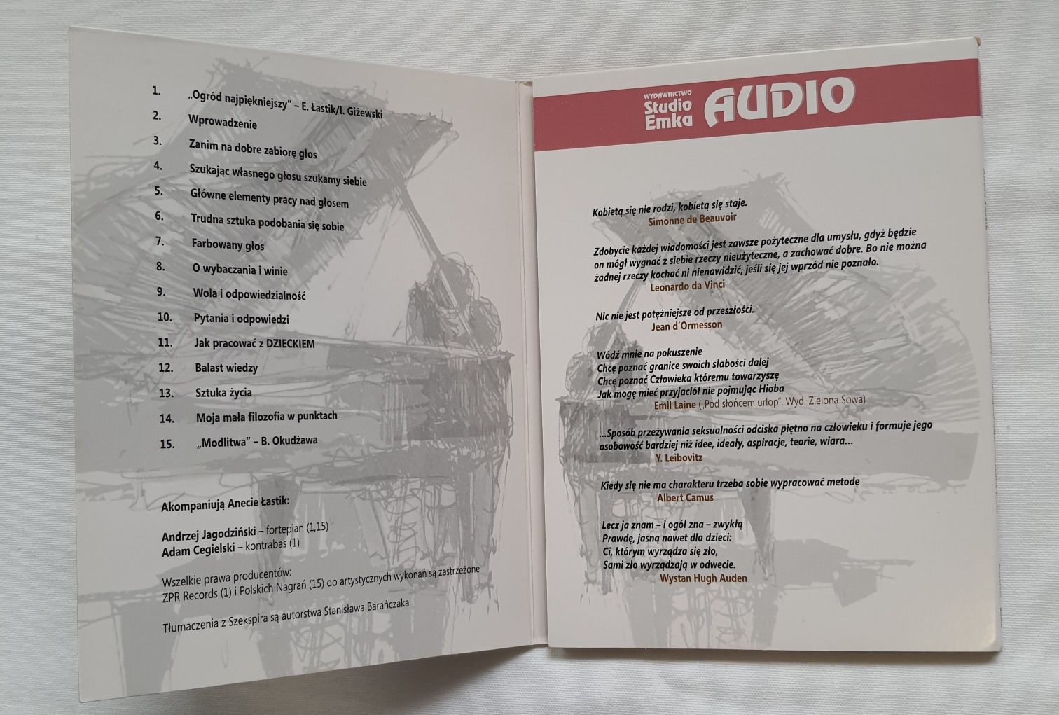 "Poznaj swój głos" Aneta Łastik, audiobook, płyta CD