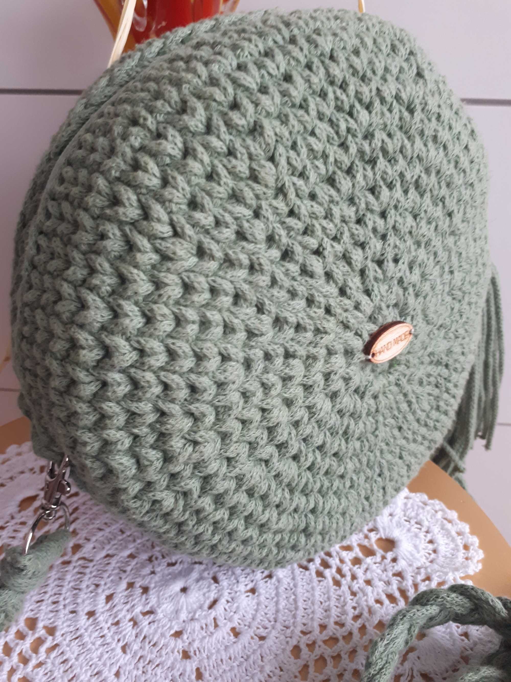 Torebka handmade ze sznurka bawełnianego