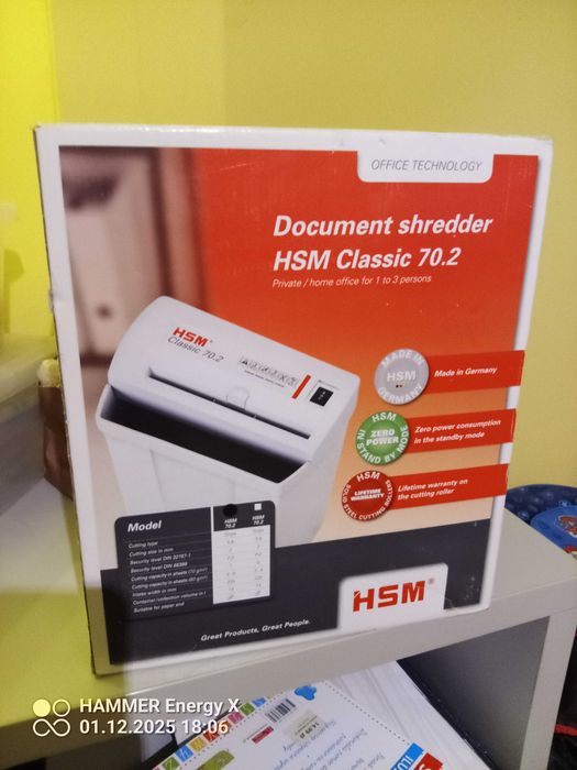 Niszczarka HSM classic 70.2