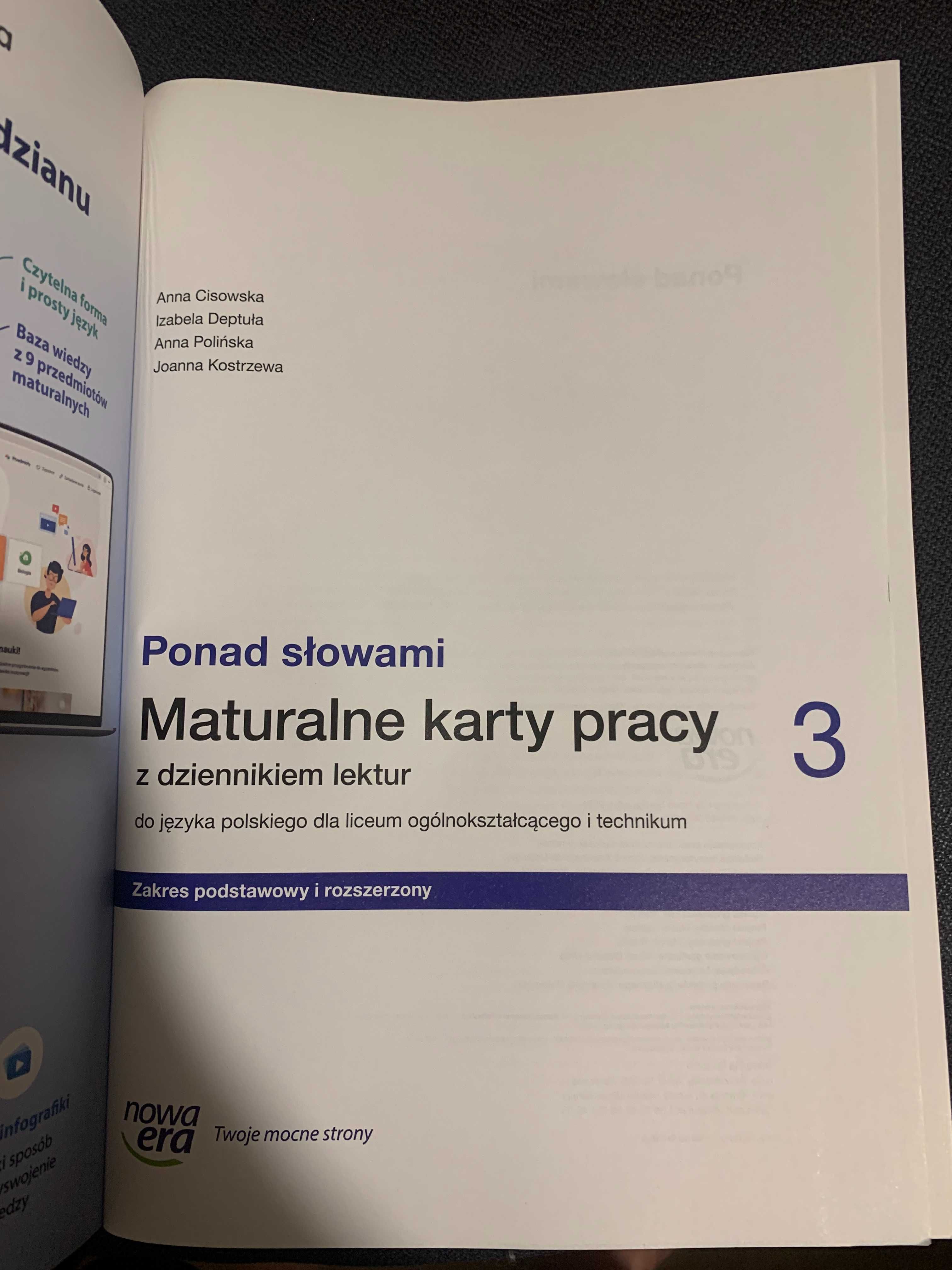 Ponad słowami Maturalne karty pracy 3