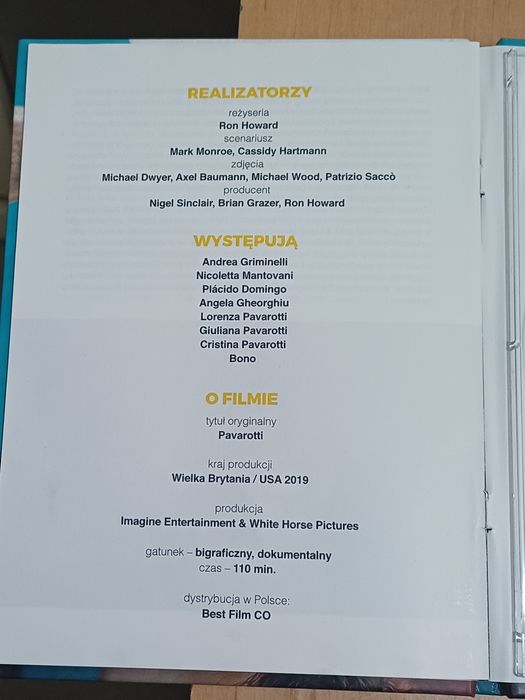 Pavarotti. Plyta DVD