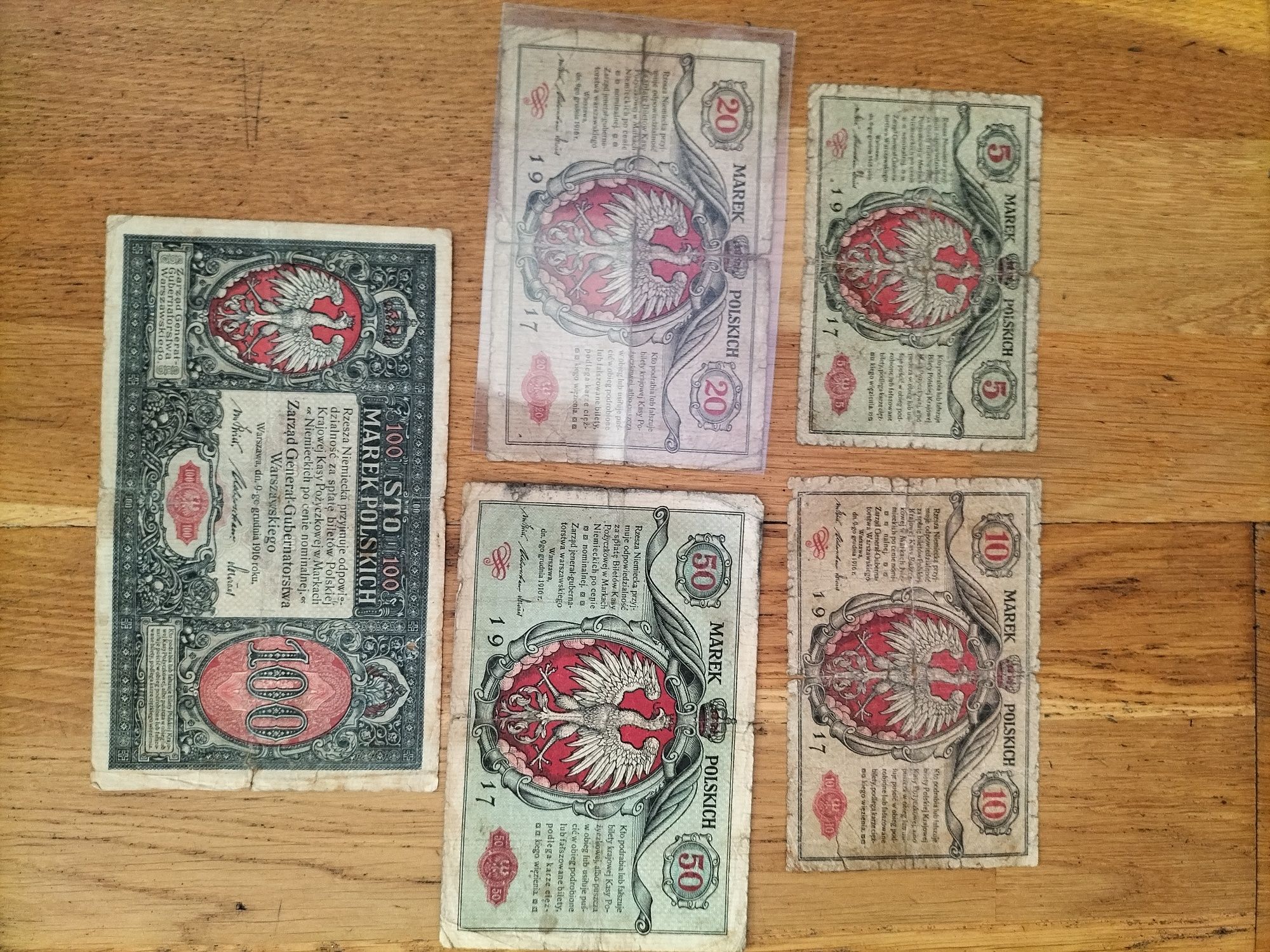 Stare banknoty, marki polskie