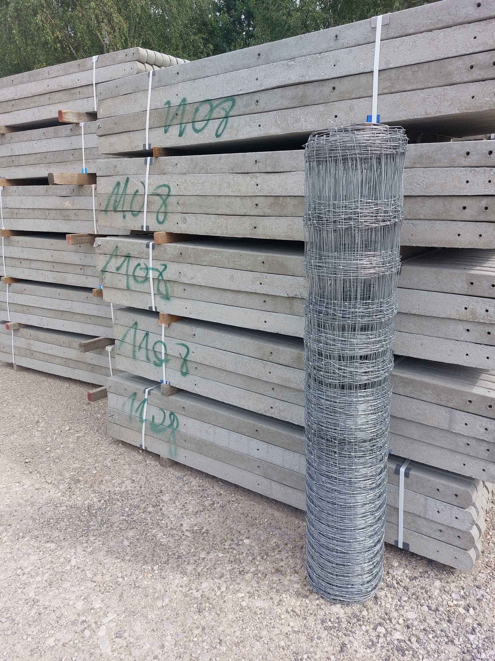 słupki betonowe do siatki leśnej słupek betonowy wys 2,0m sg