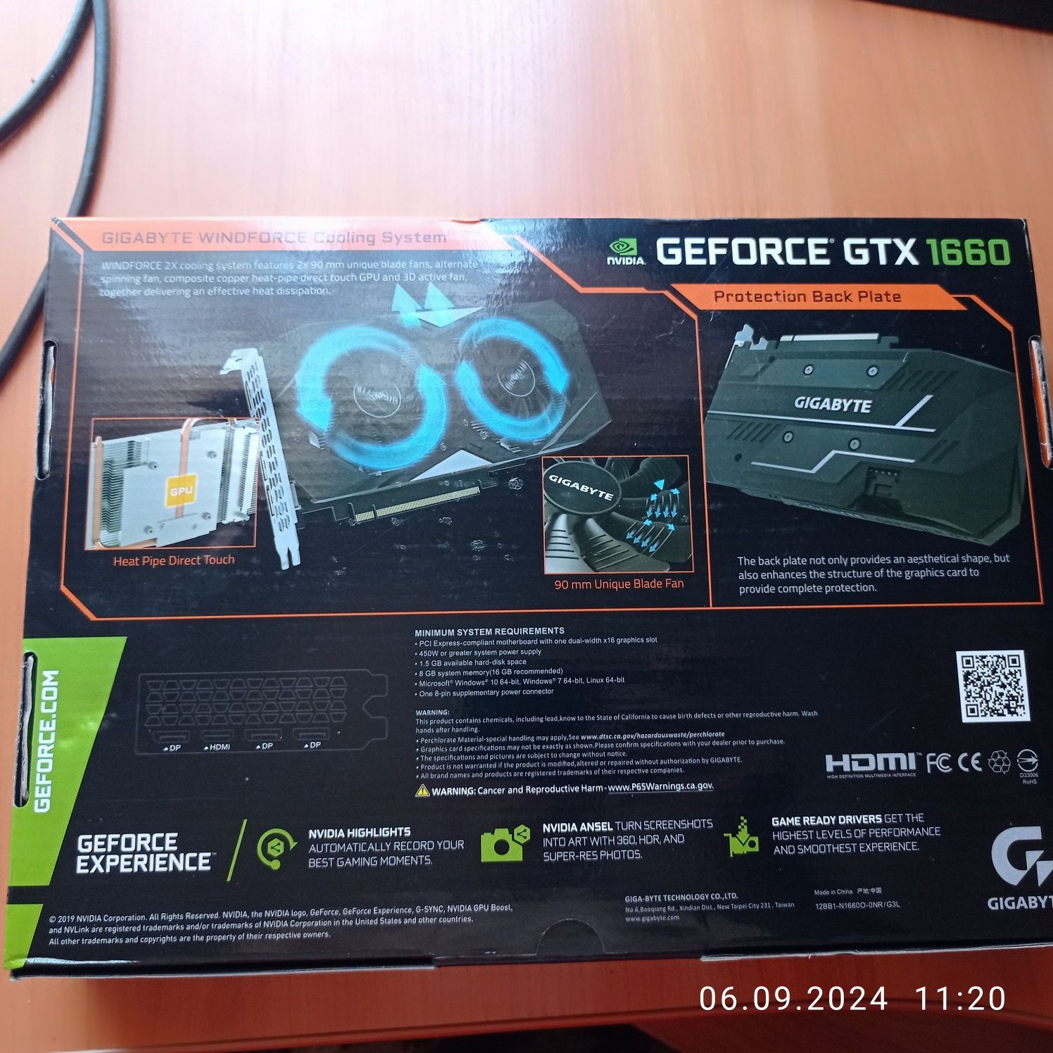 Gigabyte GTX 1660 OC