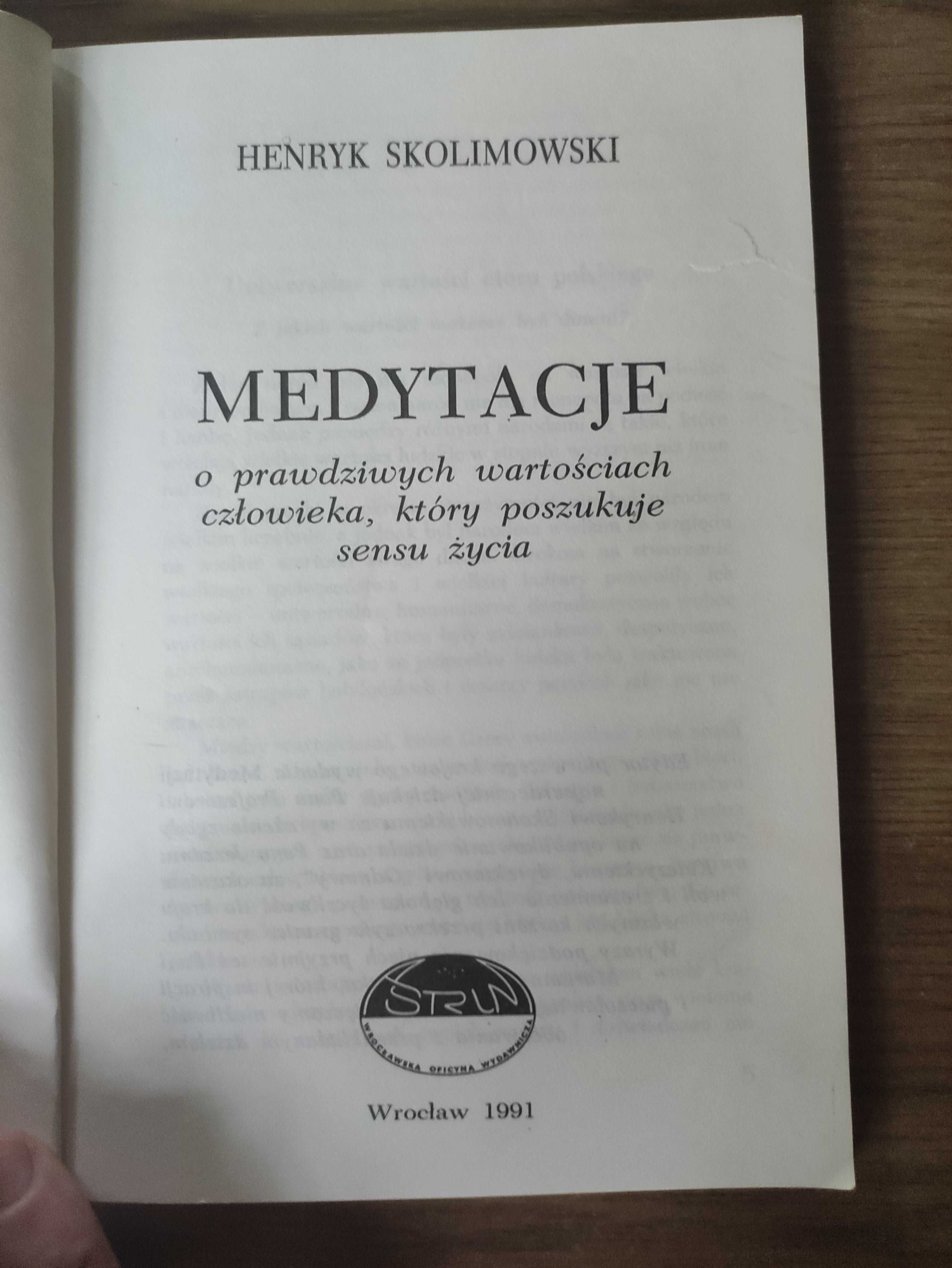 Medytacje - Henryk Skolimowski