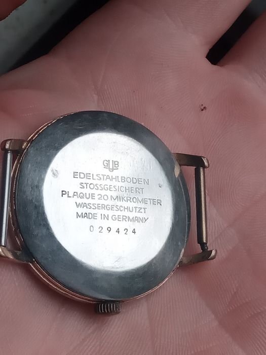 Retro vintage zegarek na rękę niemiecki gub