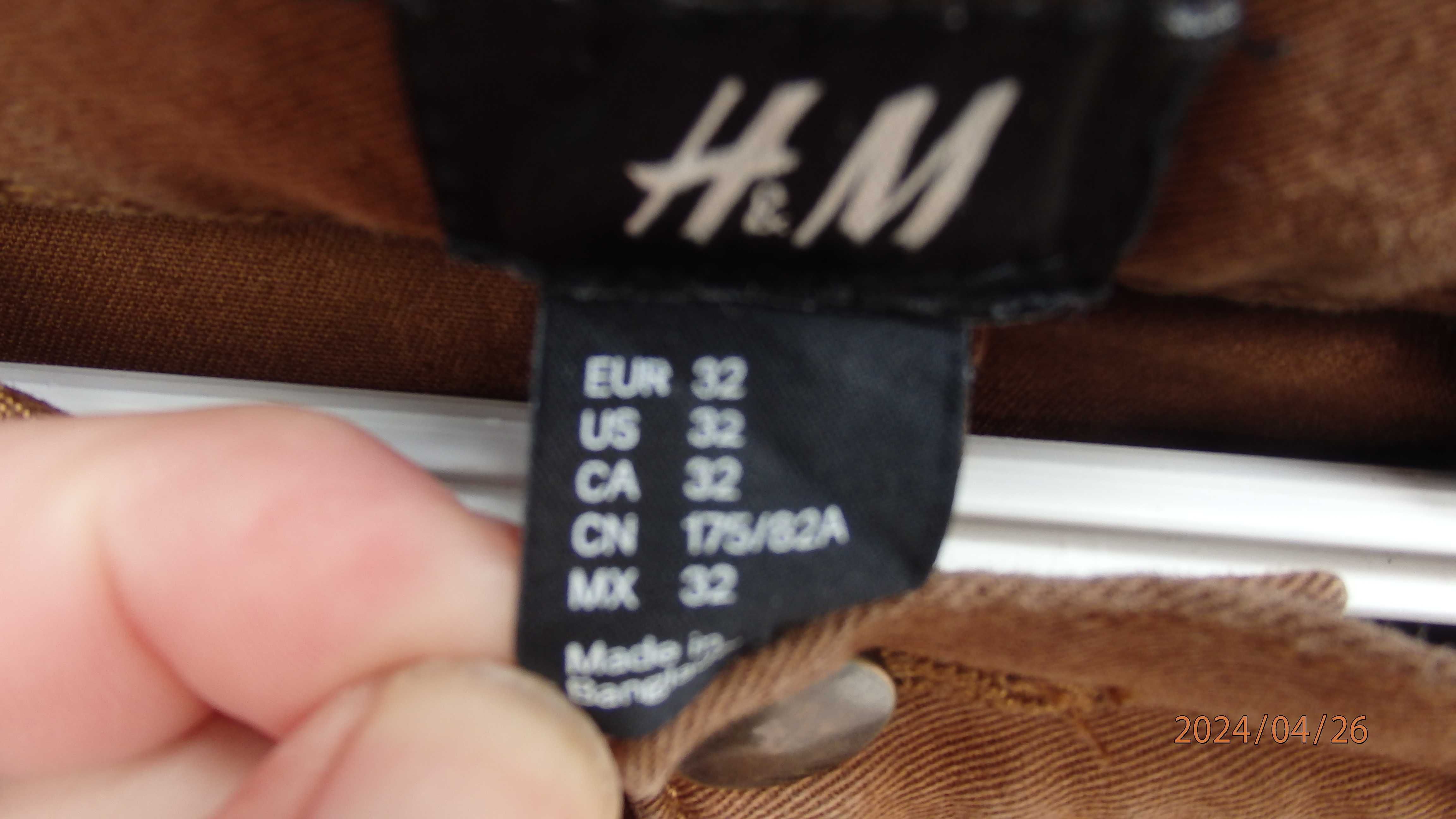 Spodnie męskie krótkie firmy H&M rozmiar EUR 32.