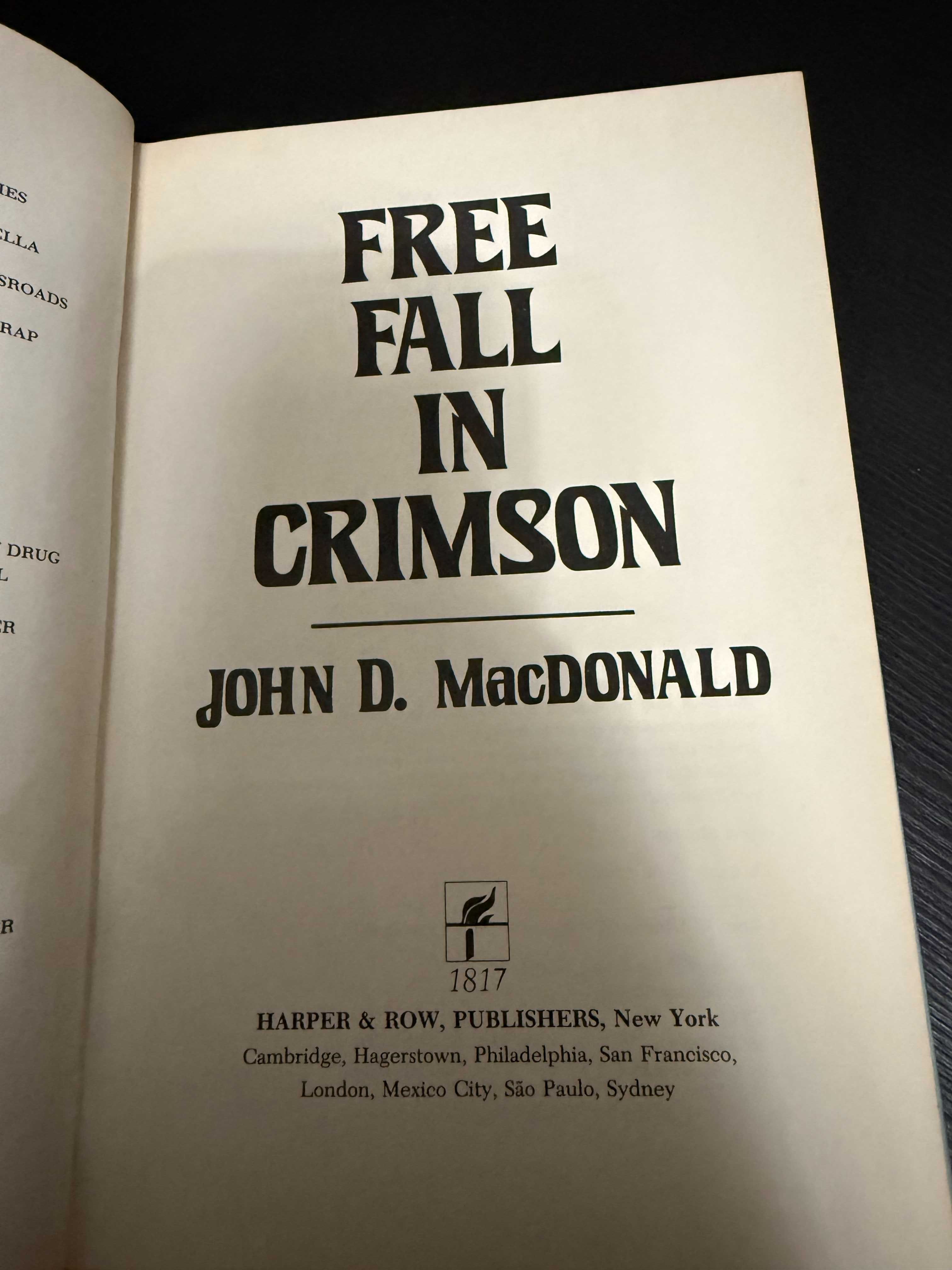John D. MacDonald – Free Fall in Crimson