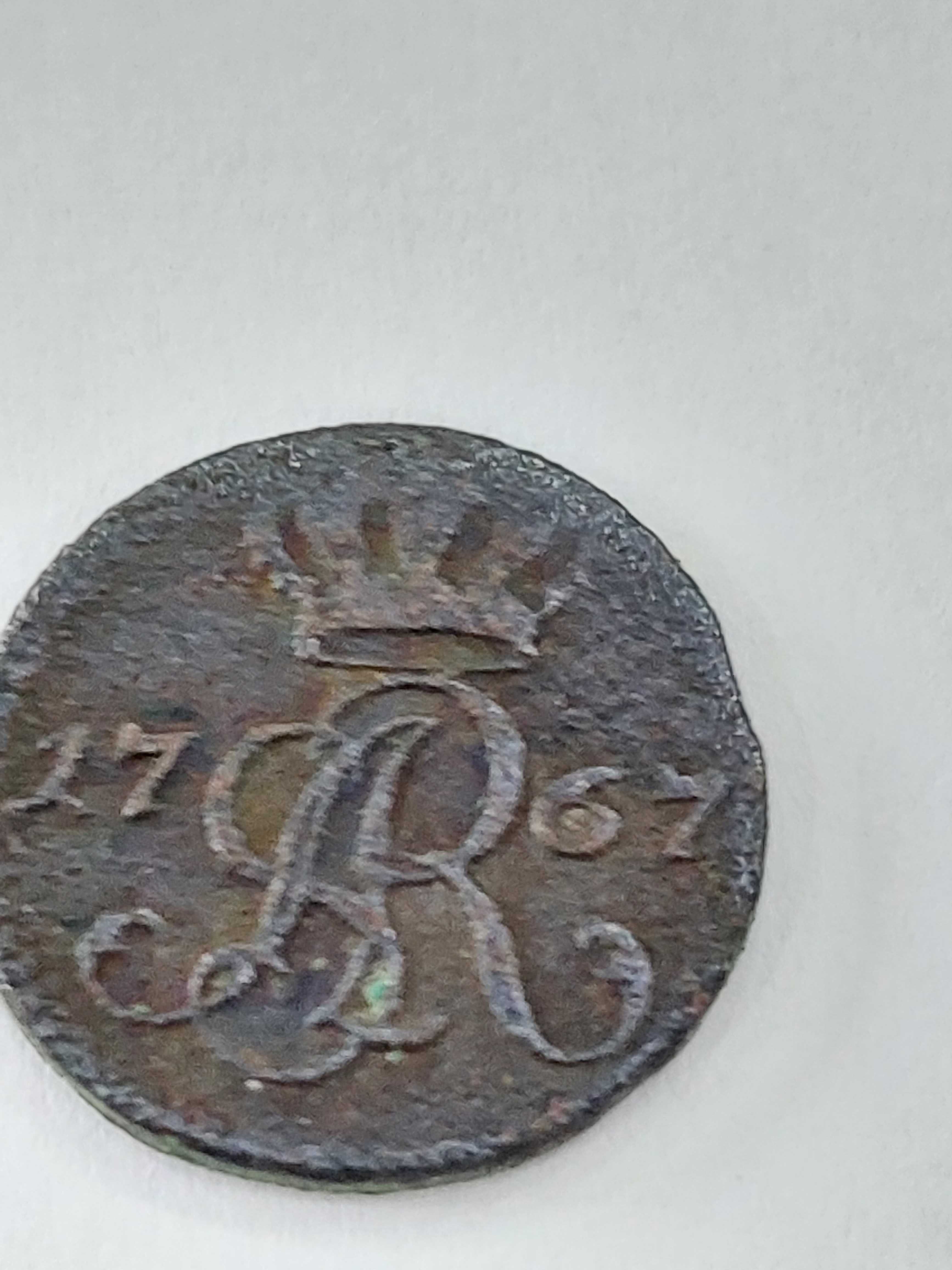 Szeląg Solid 1767 Stanisława August Poniatowski