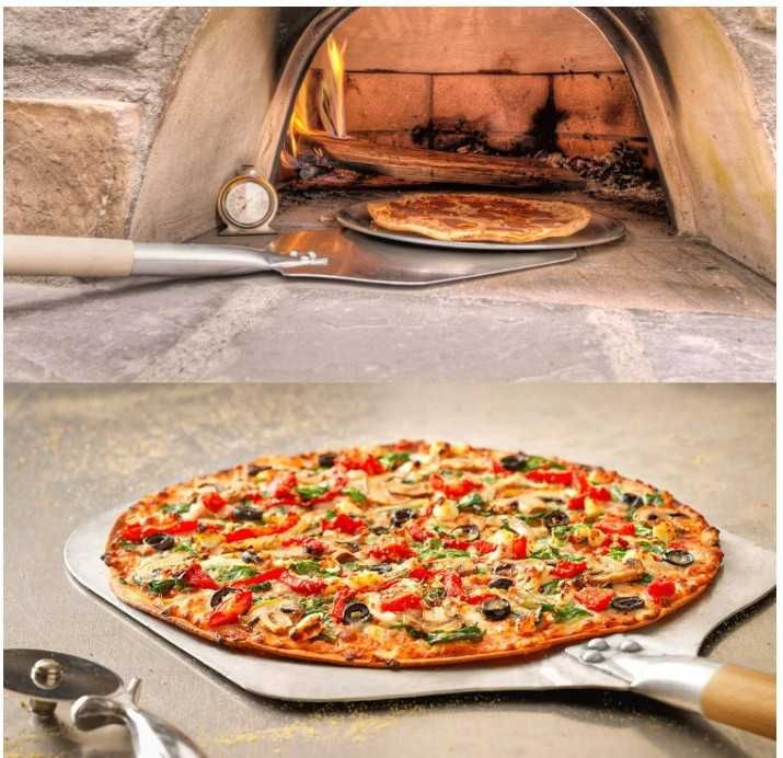Aluminiowa łopata do pizzy 132.6 cm, drewniana rączka ANKA