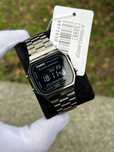 Годинник наручний CASIO A168 WEM Graphite | Часы мужские Касио Vintage