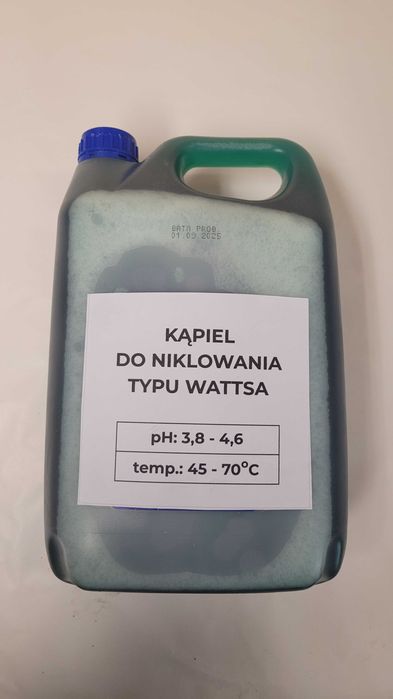 Kąpiel do niklowania elektrochemicznego typu Wattsa 5 litrów