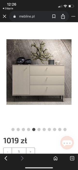 Komoda Alvaro Kaszmir piękna