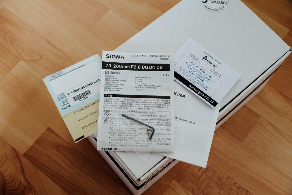 Obiektyw Sigma 70-200mm F2.8 DG DN OS + Gwarancja + Pokrowiec