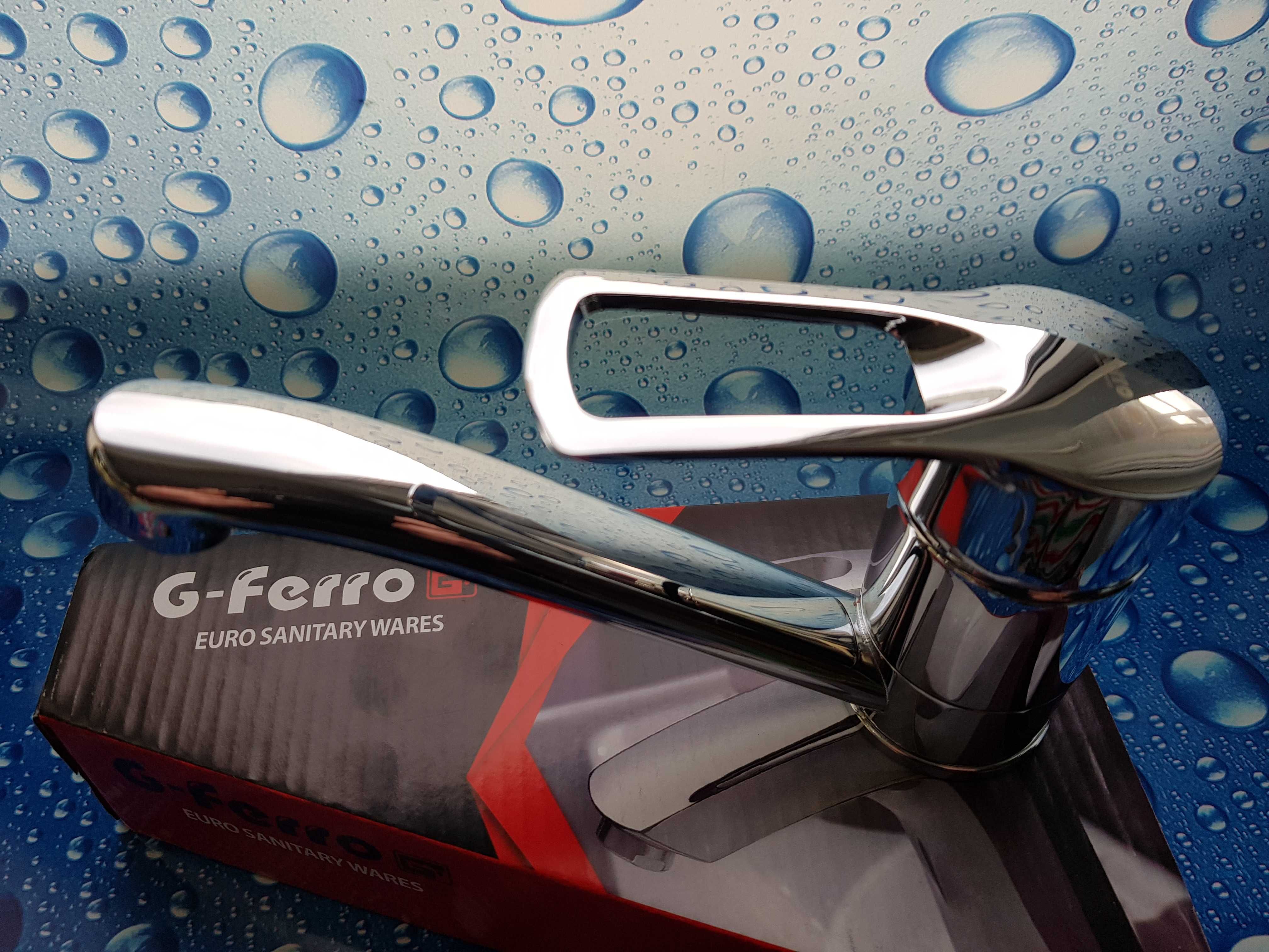 Смеситель змішувач для умивальника G-FERRO HANSBERG 004-Z вилив 15 см