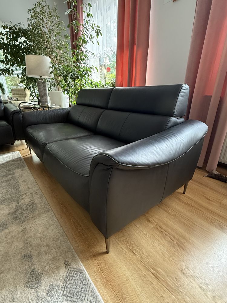 Komplet Milano 2+2+1 regulowany funkcja relaks  skóra