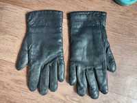Кожаные перчатки зимние