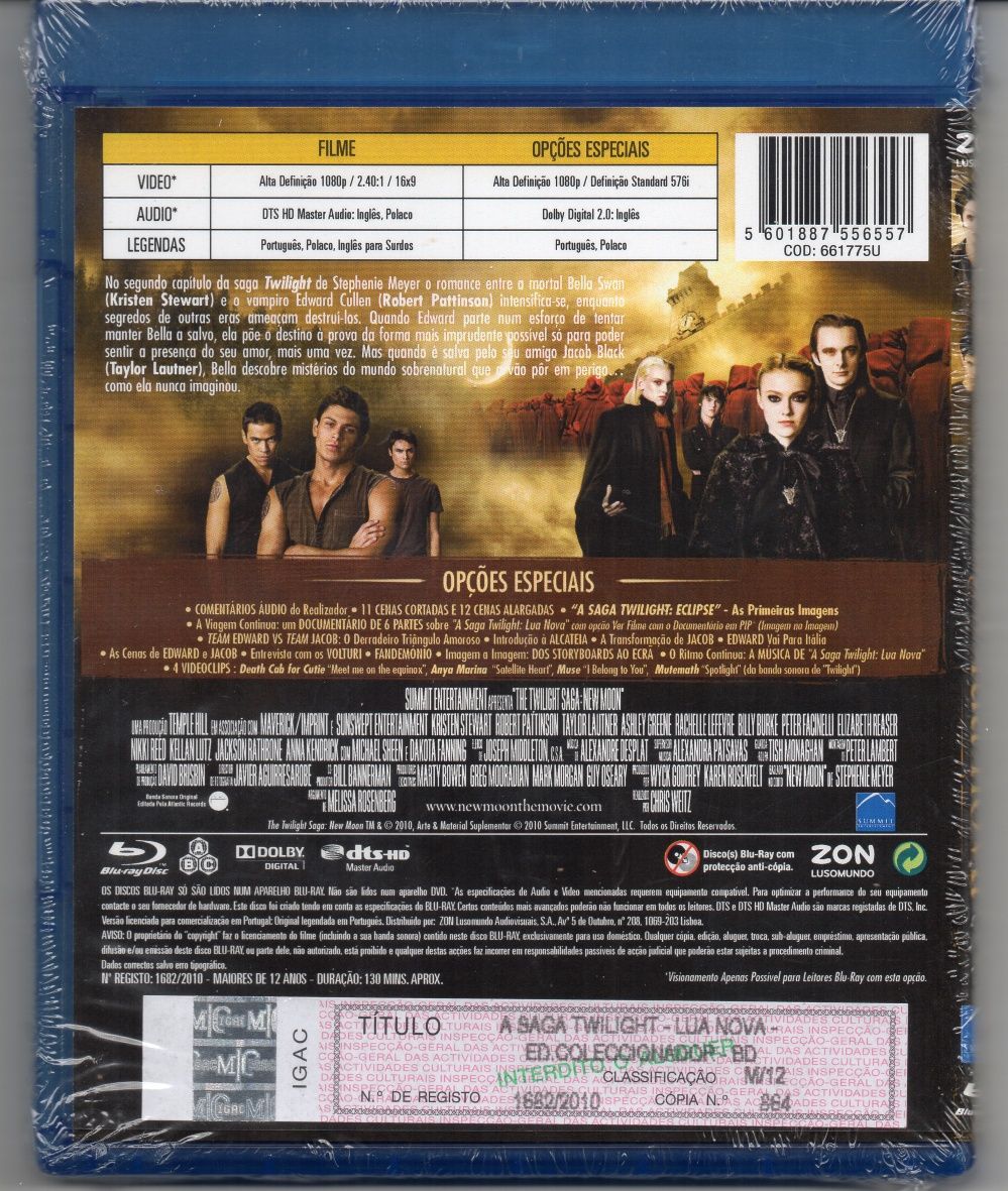 Blu-ray A Saga Twilight - Lua nova