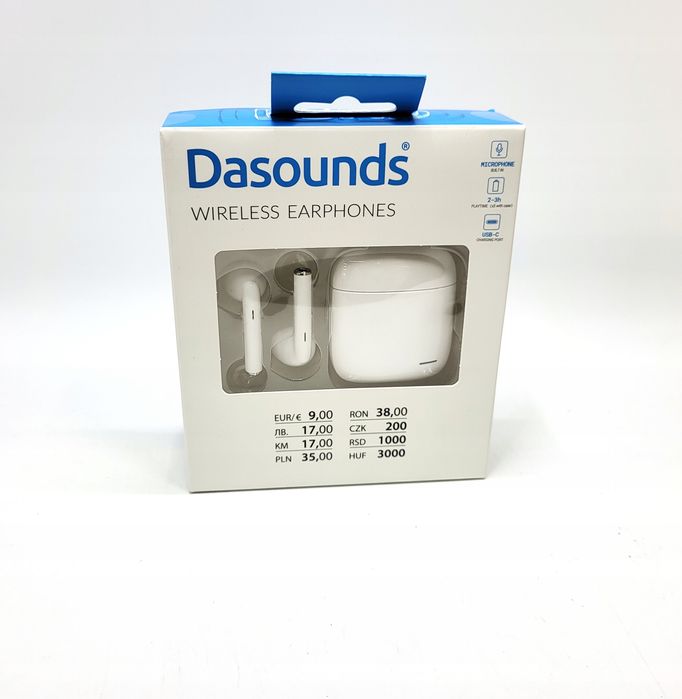 Słuchawki dasounds dokanałowe douszne wygodne i lekkie