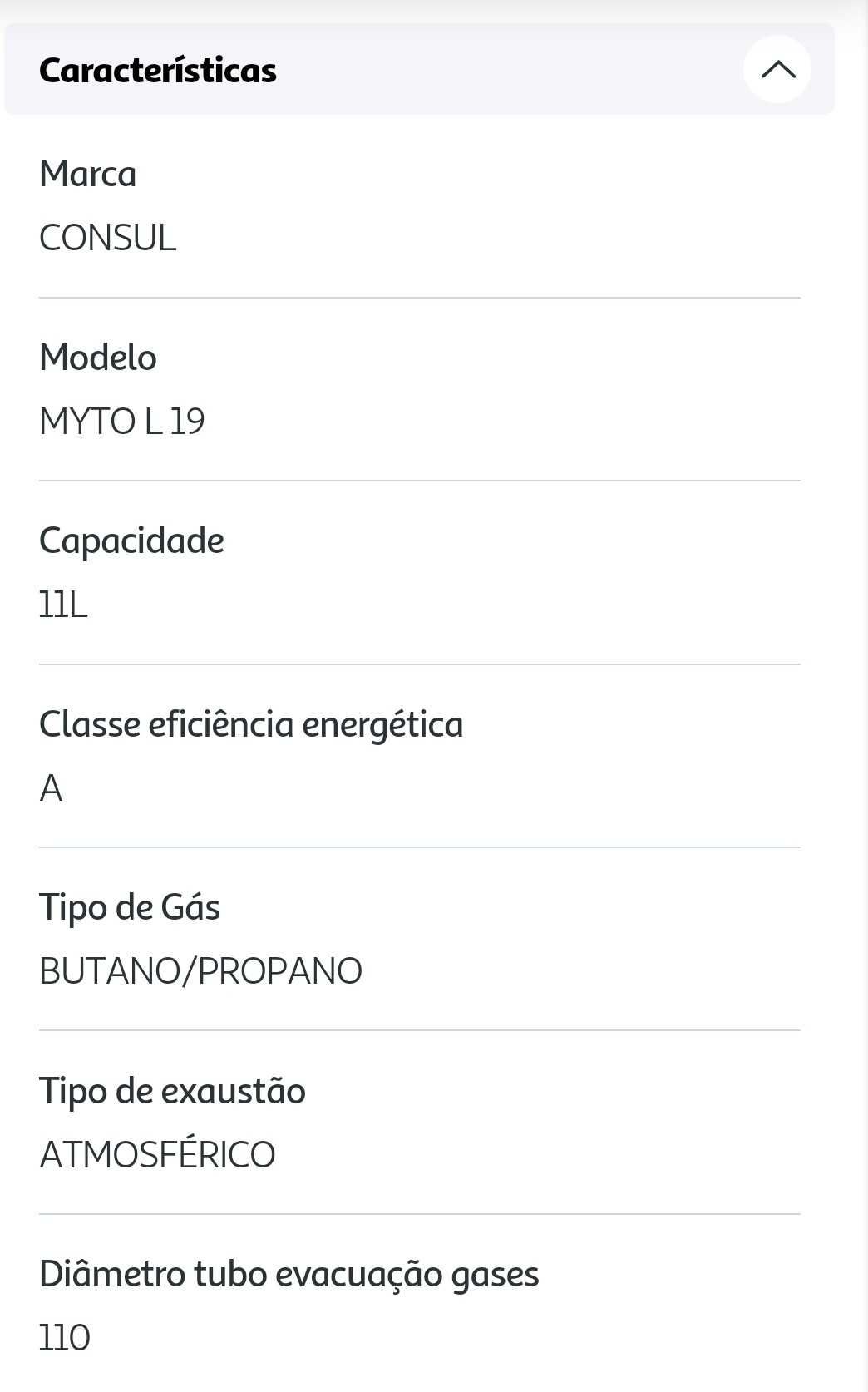 Esquentador Consul como Novo
