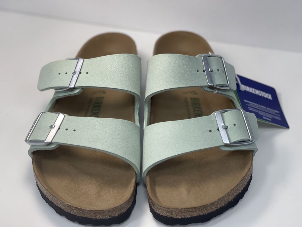 Биркеншток шлепанцы Birkenstock Arizona Vegan Matcha