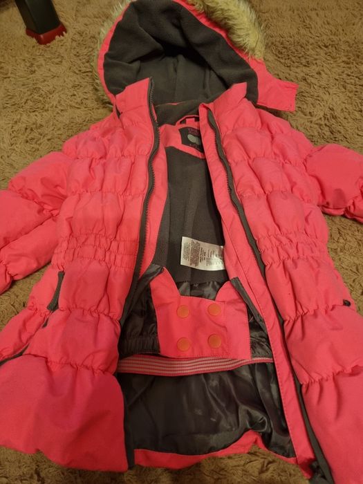 Kurtka zimowa; ciepla; narciarska r. 122 z kapturem
