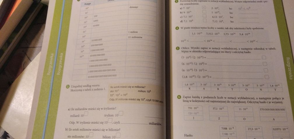 Zeszyt ćwiczeń do matematyki dla klasy 7 . Matematyka z kluczem.