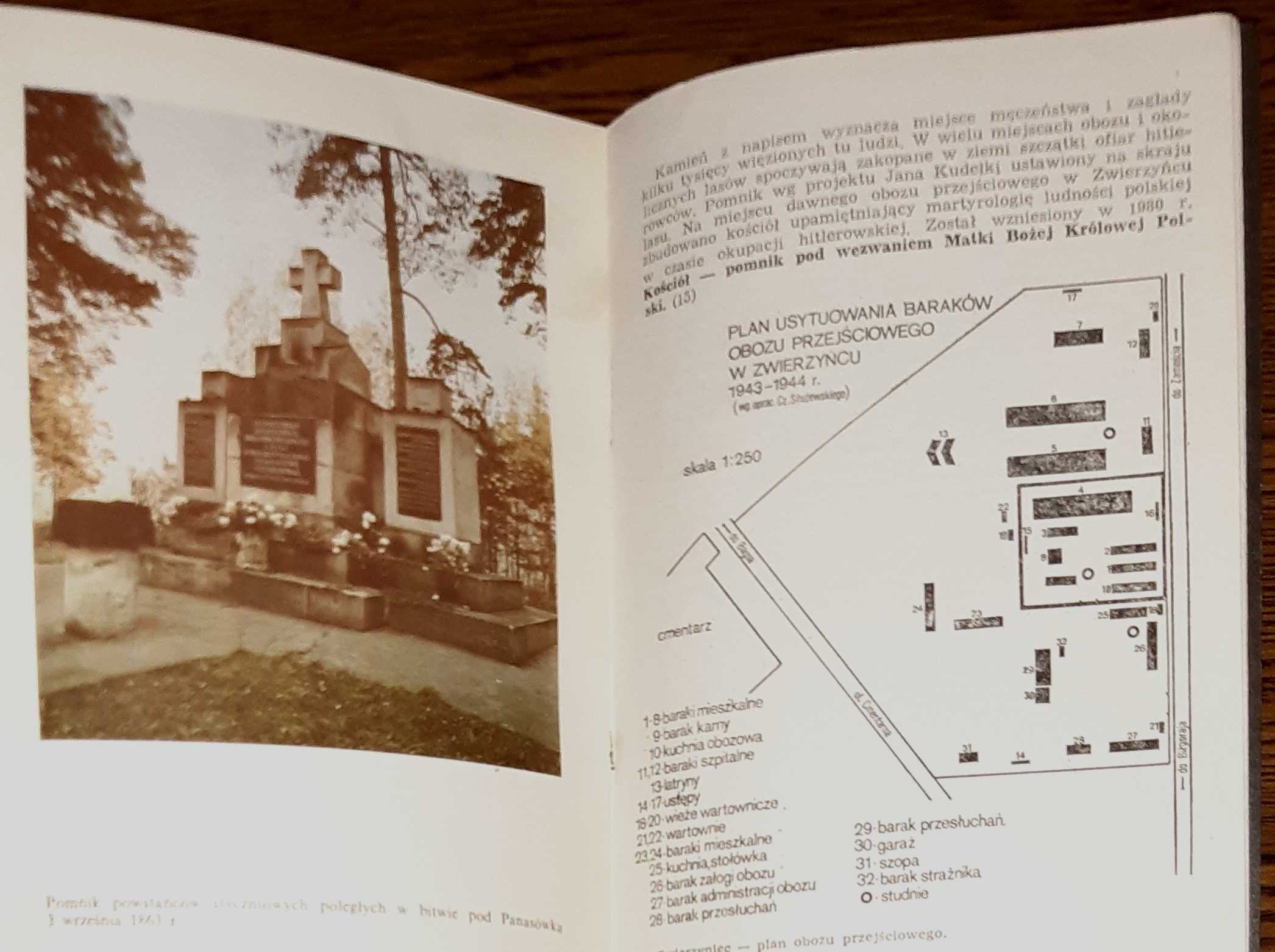 Zwierzyniec - miejsca pamięci narodowej - przewodnik 1987 - unikat