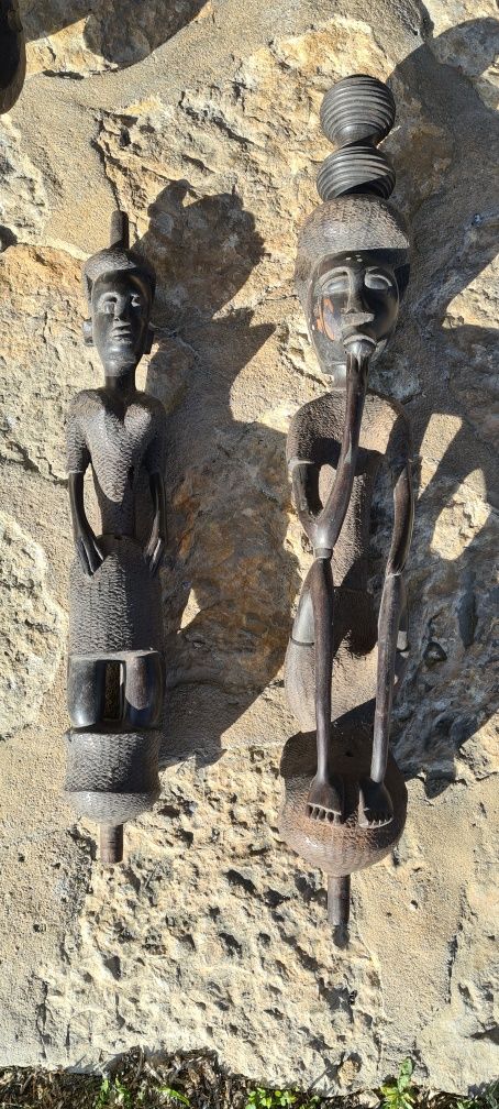 Conjunto de peças artesanato africano