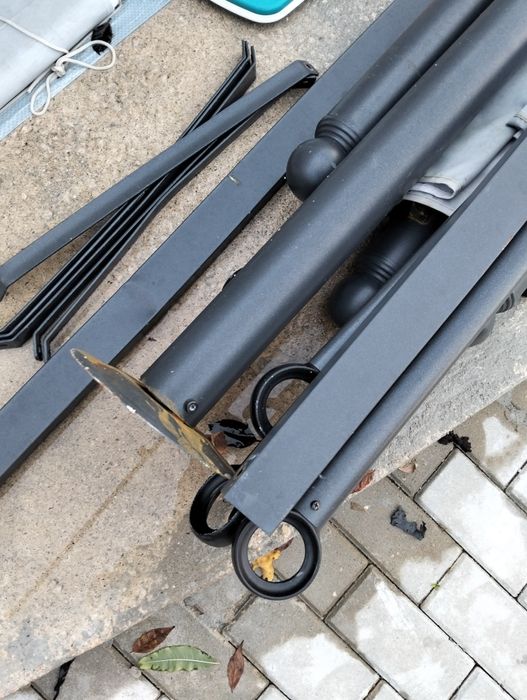 Pérgola desmanchada e amolada