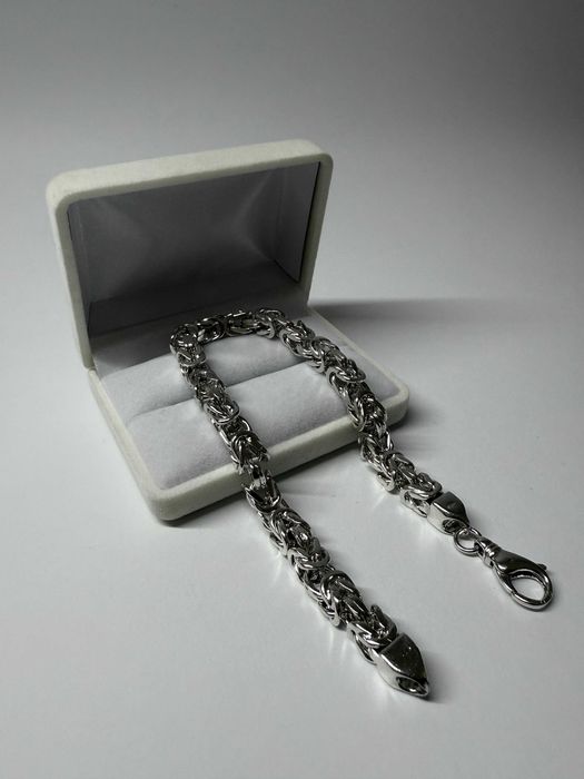 Srebrna Bransoletka Królewska 48 GRAM 25,5 CM NOWA ! PR. 925 Okazja !