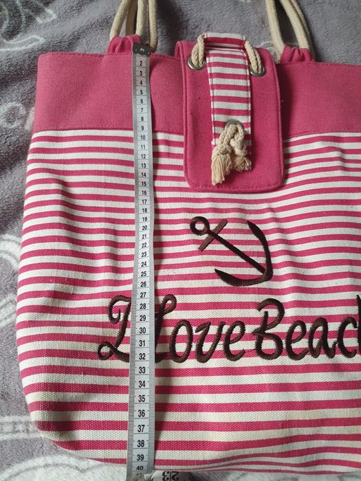 Torba plażowa fuksja