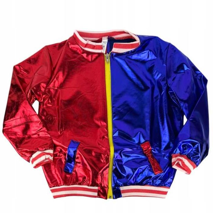 Strój kostium przebranie na bal Harley Quinn + peruka r.XL 140/146