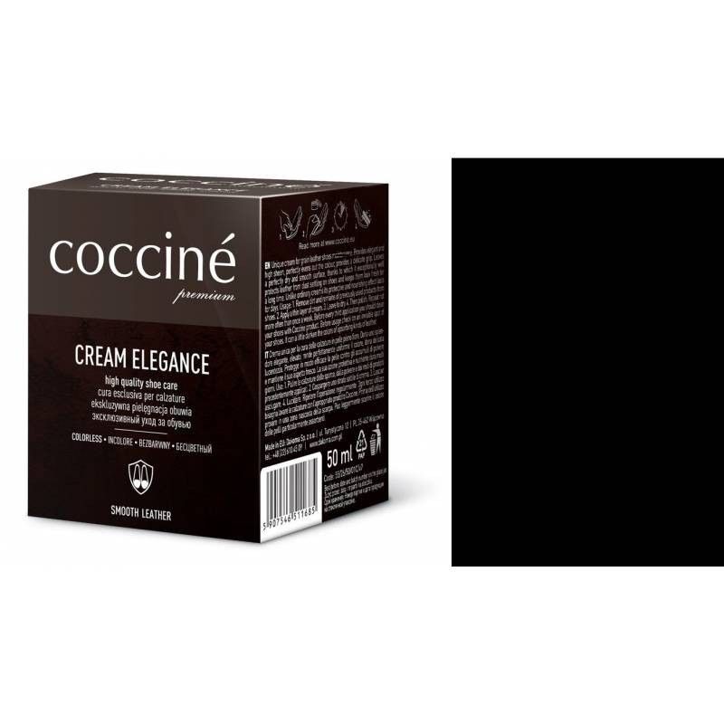 pasta do butów krem skóry gładkiej cream elegance czarna 50 ml