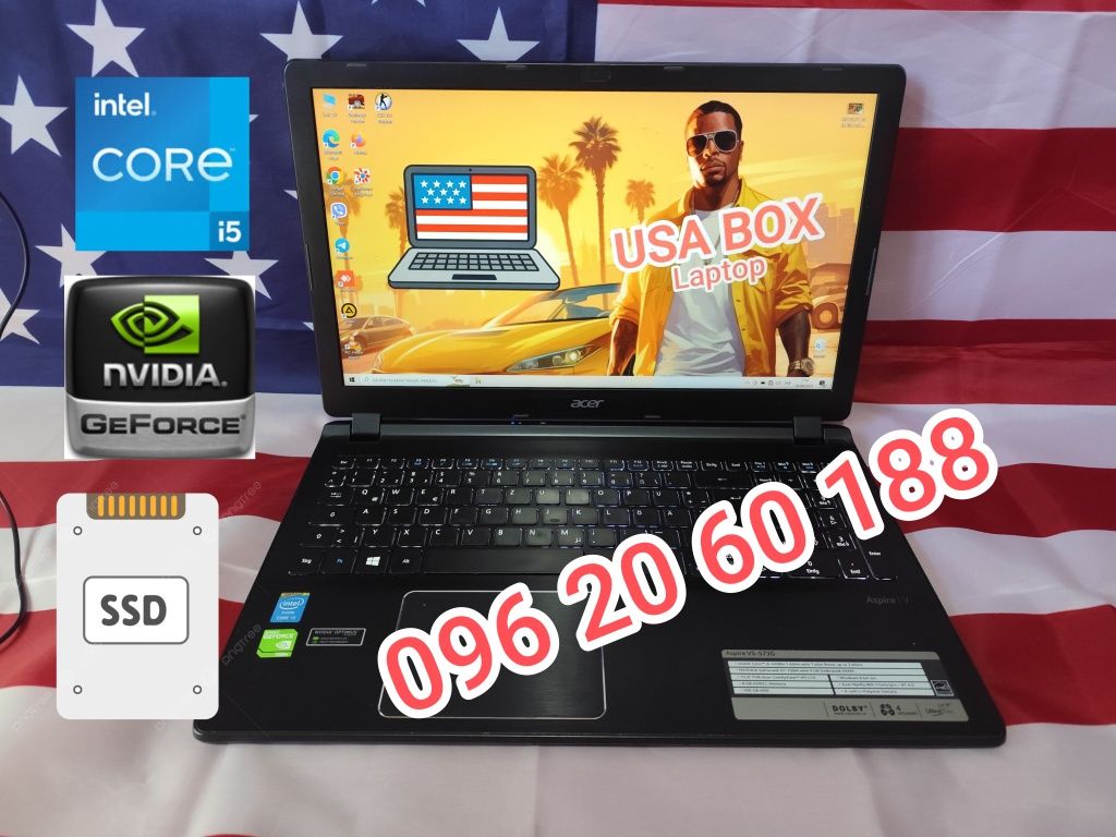 Ігровий ноутбук Acer Aspire 5 V5-573G 15.6\i5\(2.4)\12 Озу\GF750M (4GB