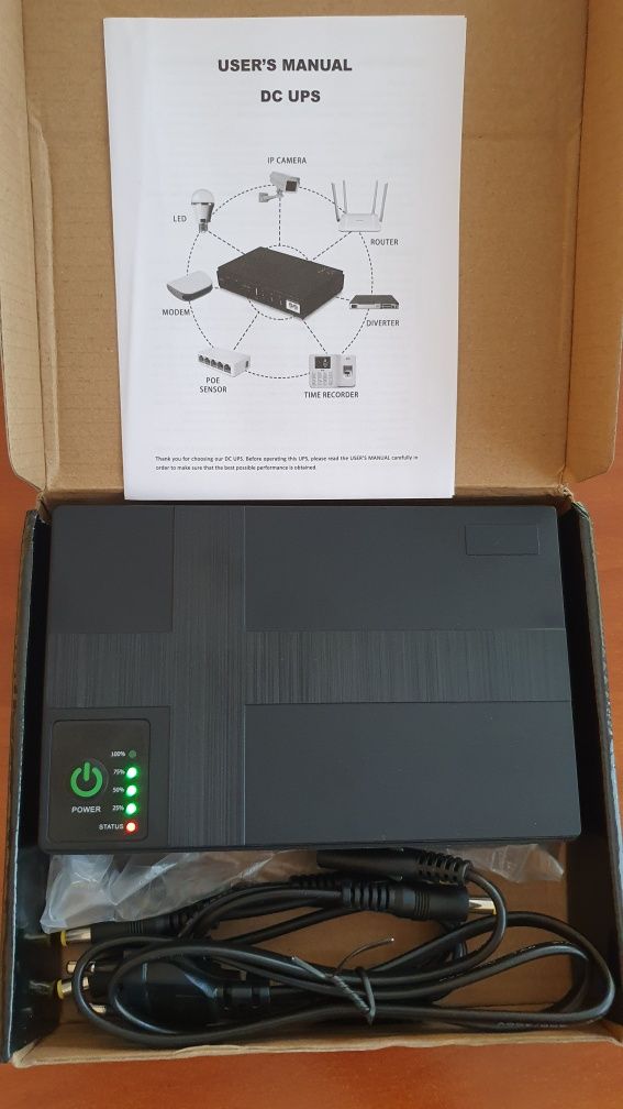 ИБП (ДБЖ, UPS, бесперебойник) для роутера 36W 10400mAh POE 5V 9V 12V