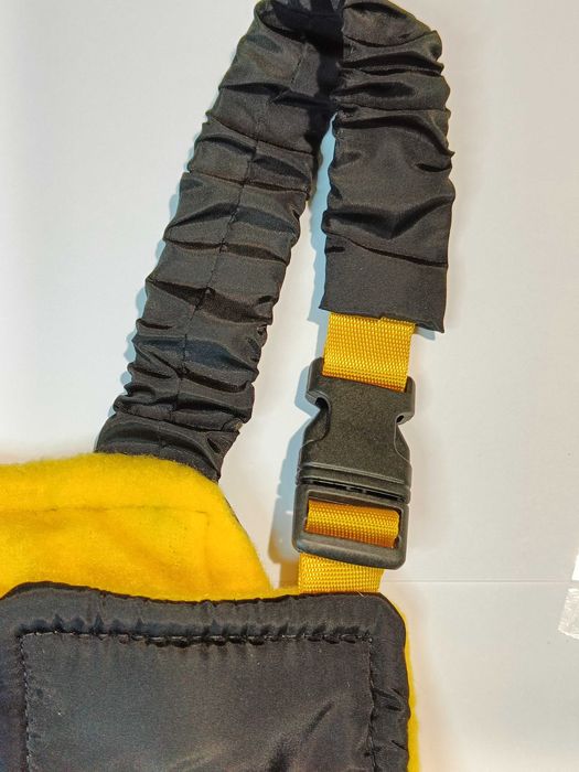 Зимний полукомбинезон детский утепленный, черный со светоотражателями