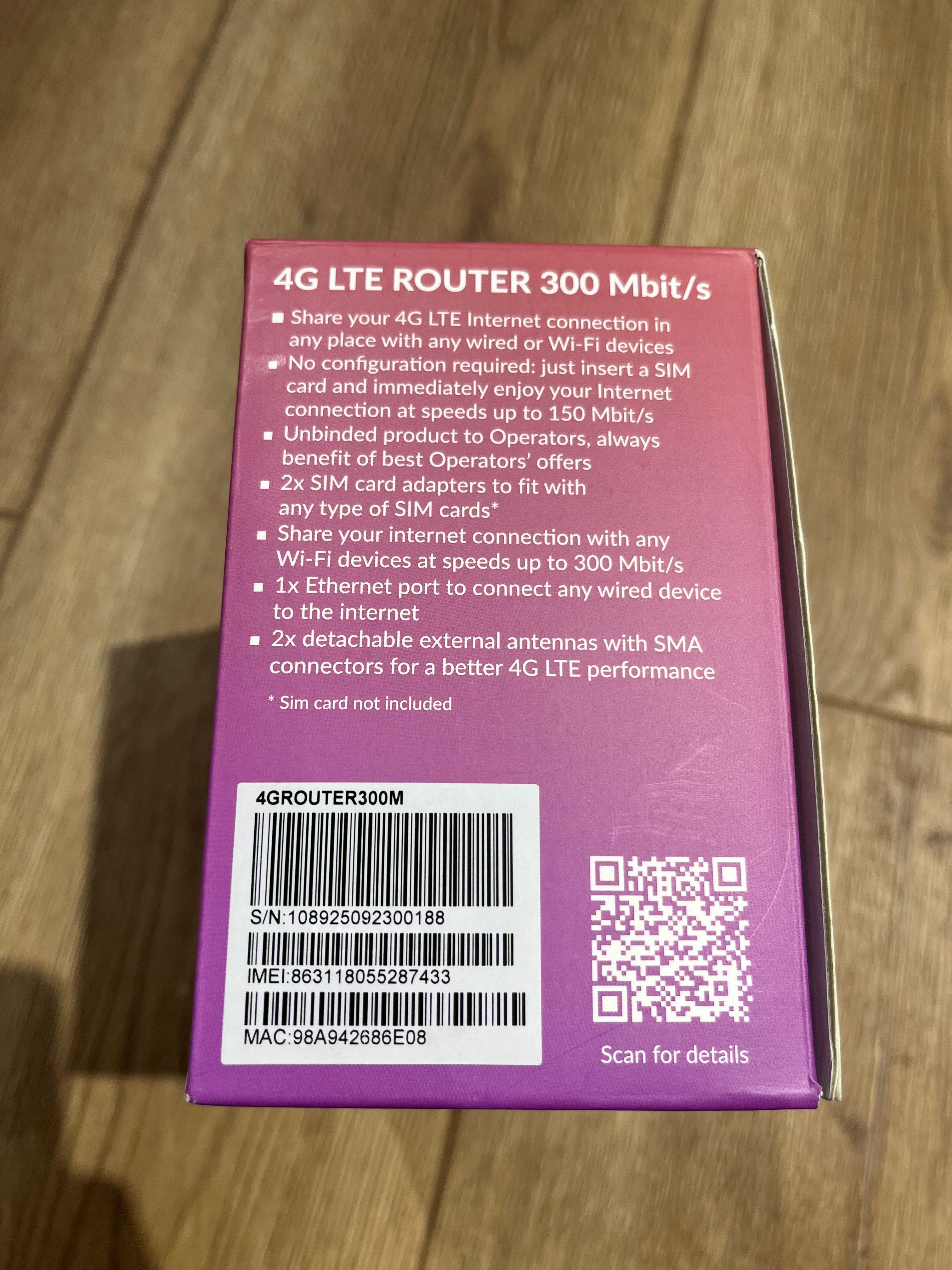 4G LTE WIFI роутер 300mb STRONG
